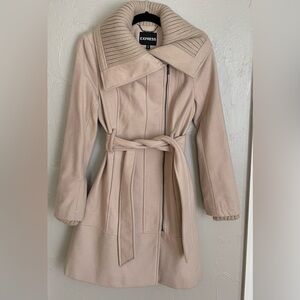 Express Womens Beige Coat
